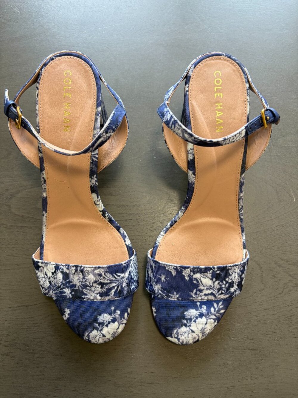 COLE HAAN BLUE FLORAL WOMEN'S SANDAL